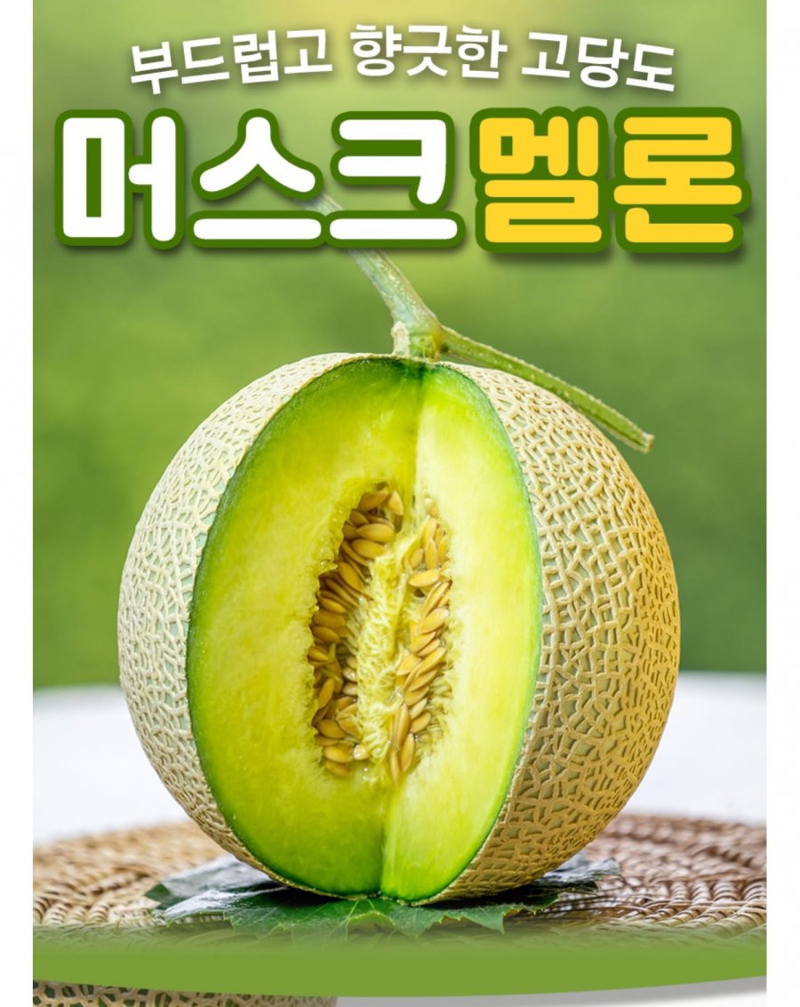 국내산 머스크메론 2.4kg 2수 (10,800원/무료)