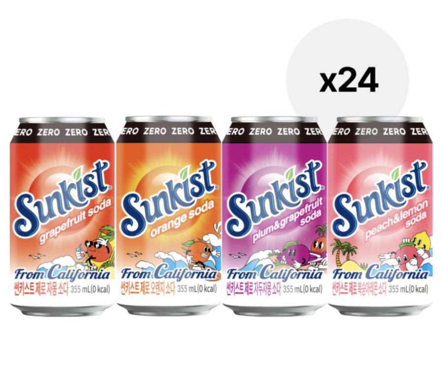 썬키스트 제로소다 355ml 24입 (9,900원/무료)