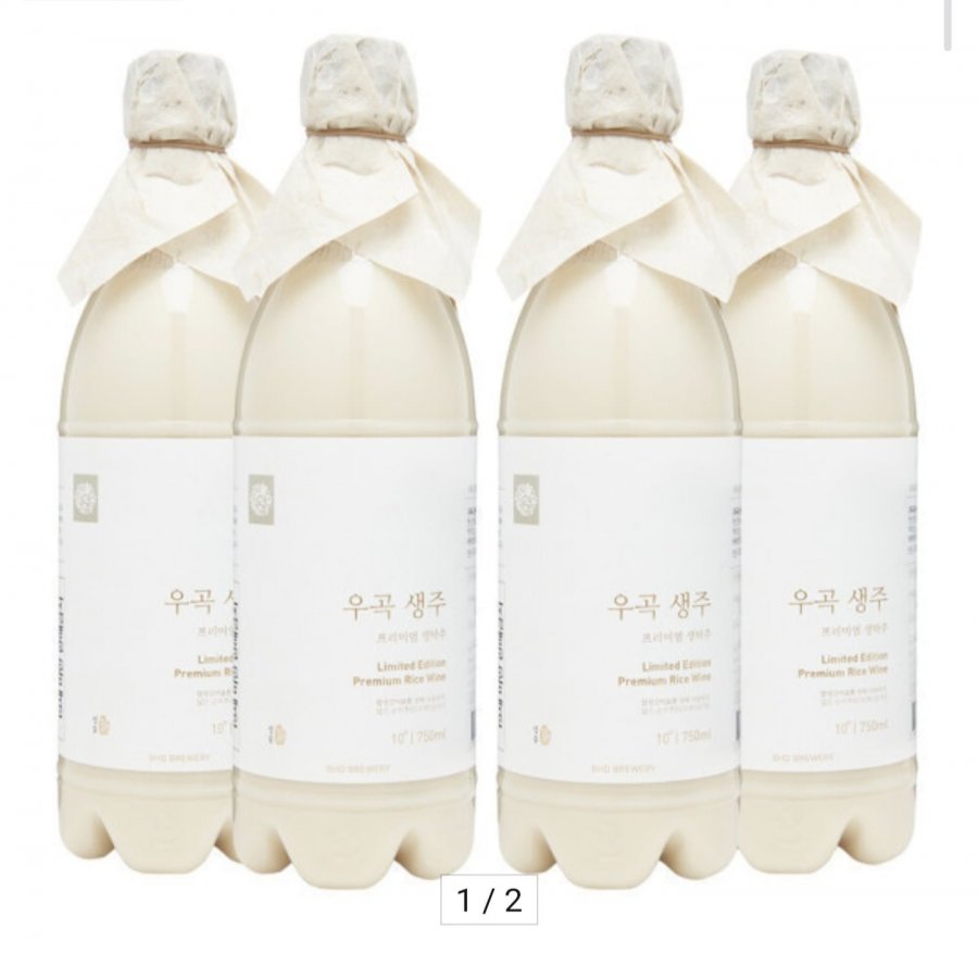 우곡생주 10도 750ml 4병 (24,780원/무배)