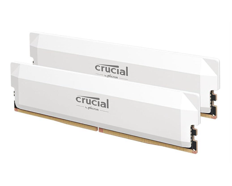 Crucial Pro DDR5 64GB 키트 6400MHz CL40 화이트