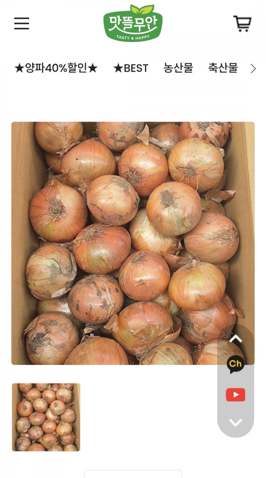 무안양파 중대5kg (5,700원/무료)