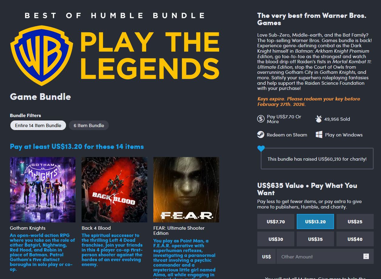 험블번들 - Play The Legend 번들