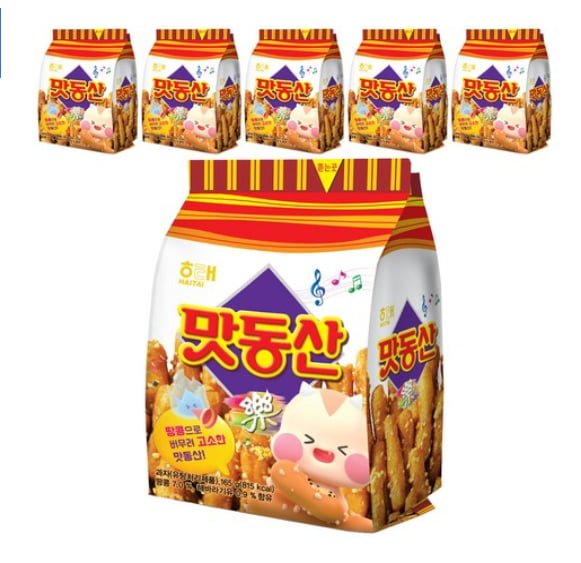 해태제과 맛동산, 165g, 6개 (8,480원/와우무료)