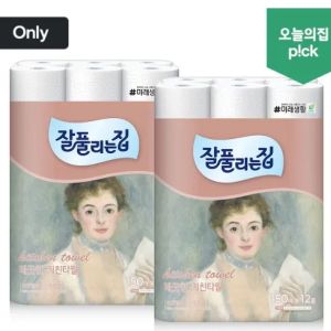 [오늘의집] 잘풀리는집 키친타월 150매 12롤 * 2팩 (총 24롤) (11,970원 / 무료) - 특가