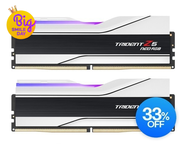 G.SKILL DDR5-6000 CL32 TRIDENT Z5 NEO RGB J 64GB (삼성카드)