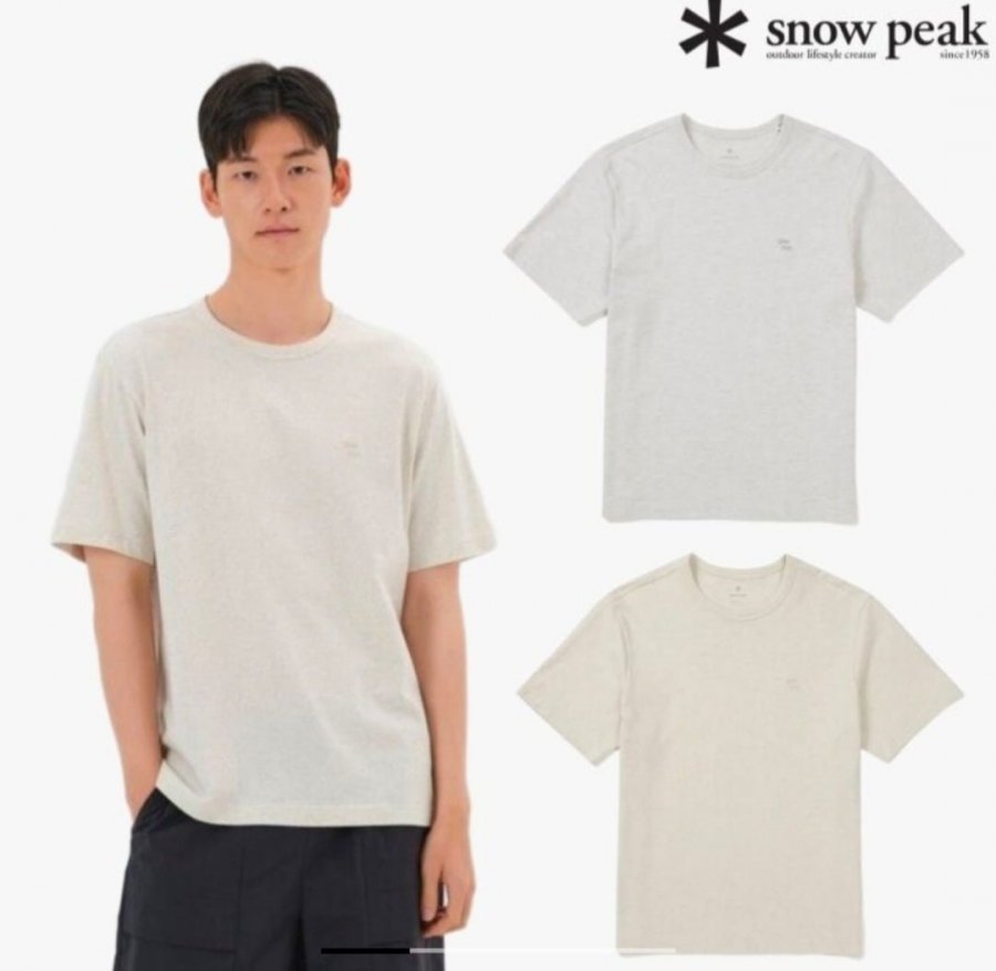 스노우피크 멜란지 반팔 티셔츠 (30,090원/3,000원)