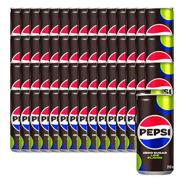 펩시콜라 제로슈거 라임 210ml x 60캔 (25,100/무료)