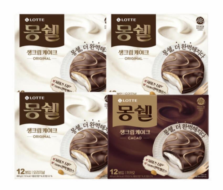 몽쉘 생크림 408g (오리지널 / 카카오) 3+1개 13,380원