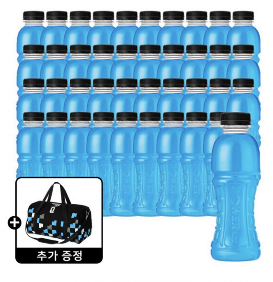파워에이드 마운틴블라스트 355ml 무라벨 40페트 + 스포츠백 (21,350원/무료)
