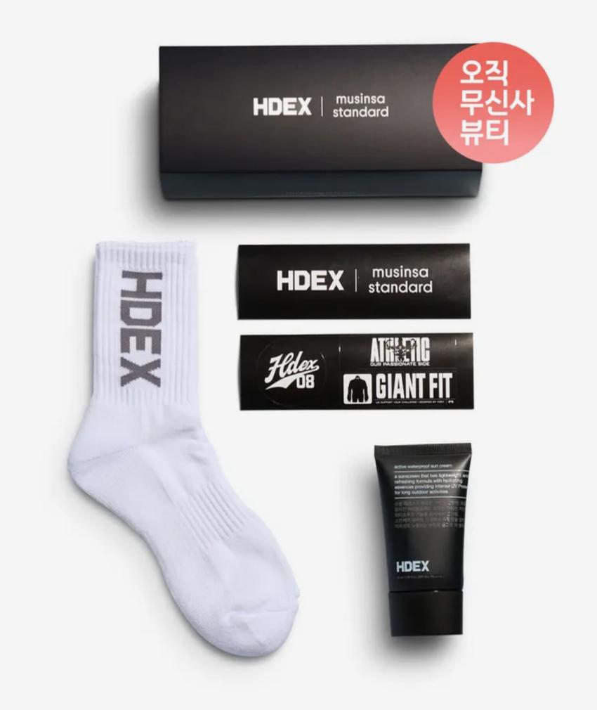 Hdex양말 + 워터프루프 선크림 50ml 3,500원