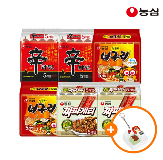 농심 신신너너짜짜30입 +키캡키링굿즈