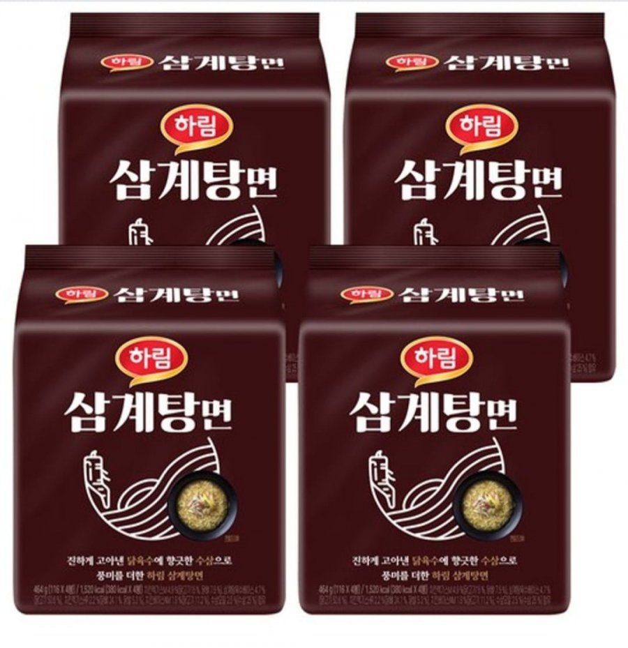 하림 삼계탕면 16개 (19,900원 / 무배)