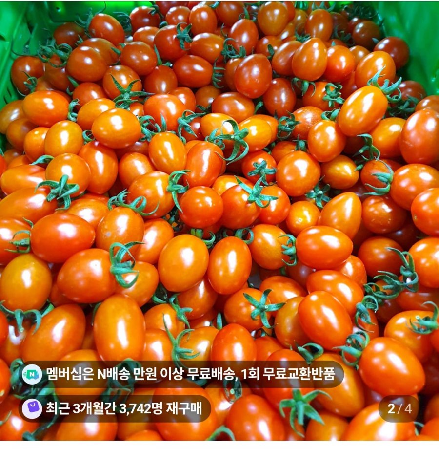 대추방울토마토 로얄과 1kg (3,900원/멤버십무료)