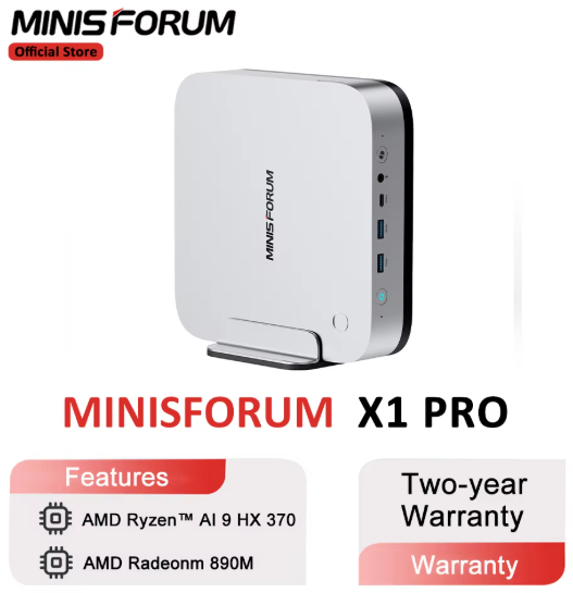 미니스포럼 AI  X1 Pro 미니PC(1142.99달러/무료배송)