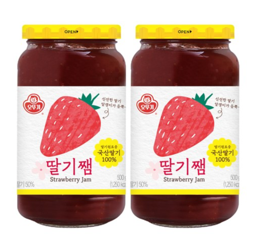 오뚜기 딸기쨈, 500g, 2개 7,780원