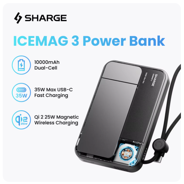 SHARGE ICEMAG 3 보조배터리(50.79달러/무배)