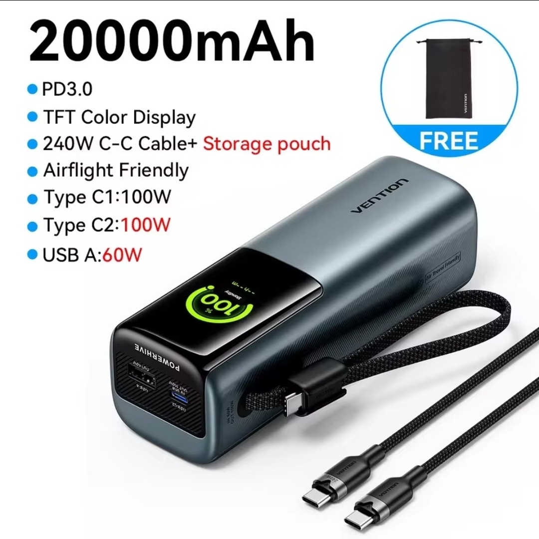 벤션 165W 20000mAh 보조배터리