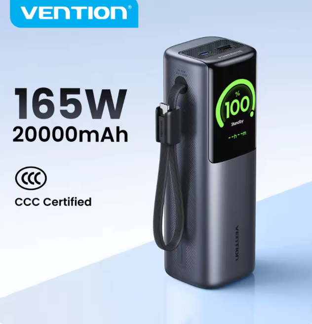 벤션 165W 파워뱅크 20000mAh $25.91(코인 -$3)