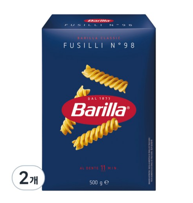 바릴라 푸실리, 500g, 2개 5,280원