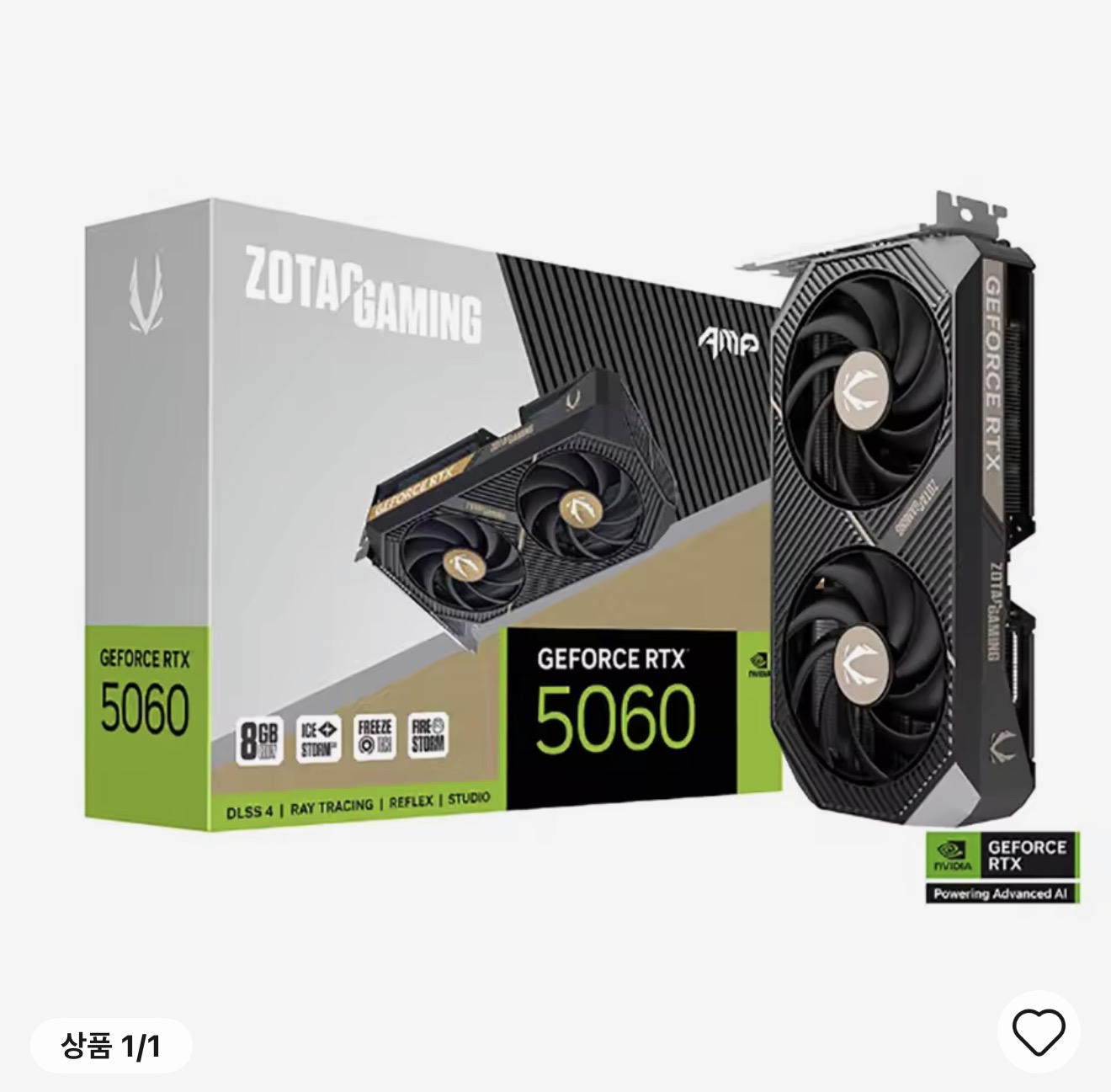 ZOTAC GAMING 지포스 RTX 5060 AMP 8GB (하나/롯데)