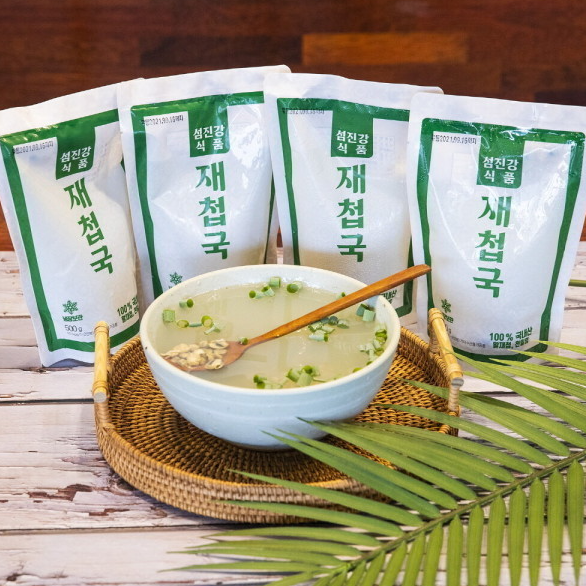 섬진강식품 국내산 재첩국 500g x 8팩