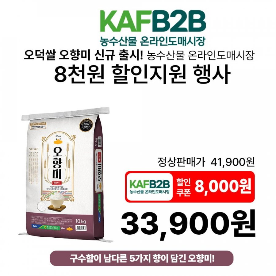 오향미 10kg 품종 향진주 농협생산 (33,900원/무료)