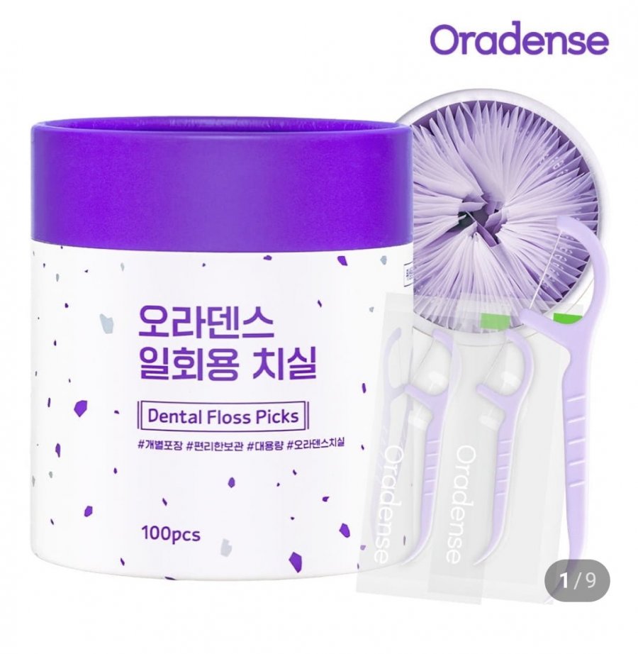 오라덴스 개별포장 일회용 치실 Y형, 100개입, 1개(2,900원/무배)