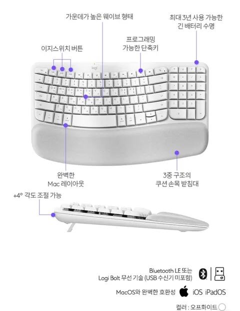 로지텍코리아 WAVE KEYS FOR MAC (49,940원)