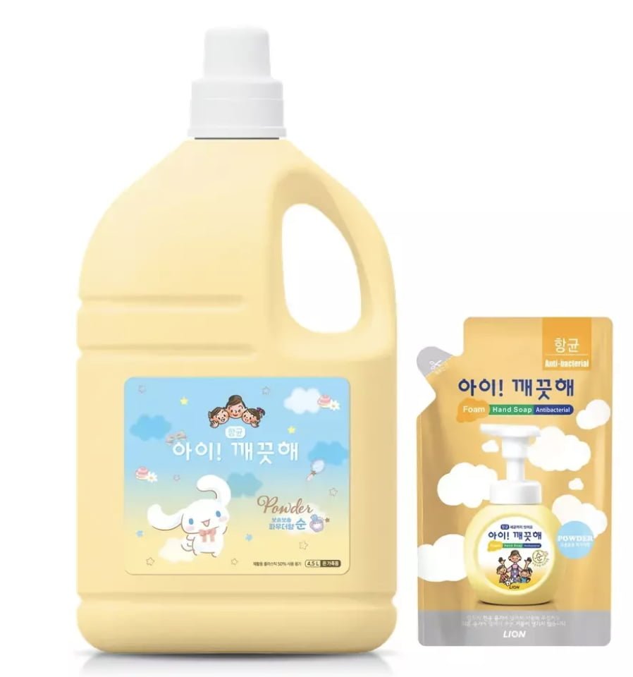 아이깨끗해시나모롤 핸드워시 4.5L, 1개+100ml 증정 (18,910원/무료)