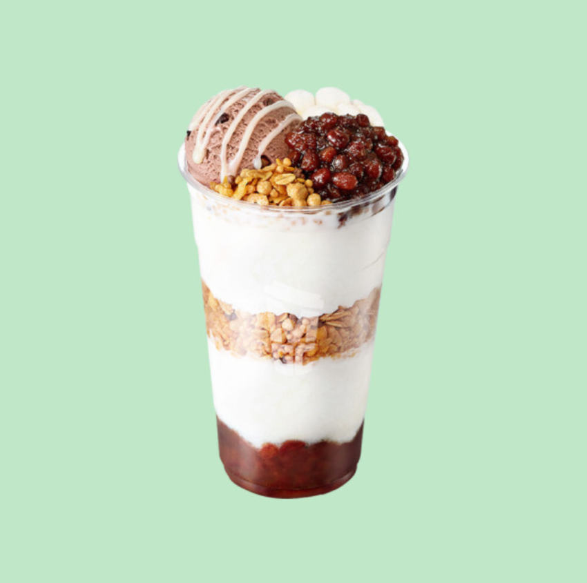 메가커피 아아 1,520원 / 팥빙 젤라또 파르페 3,340원 / 말차 젤라또 팥빙 파르페 3,340원