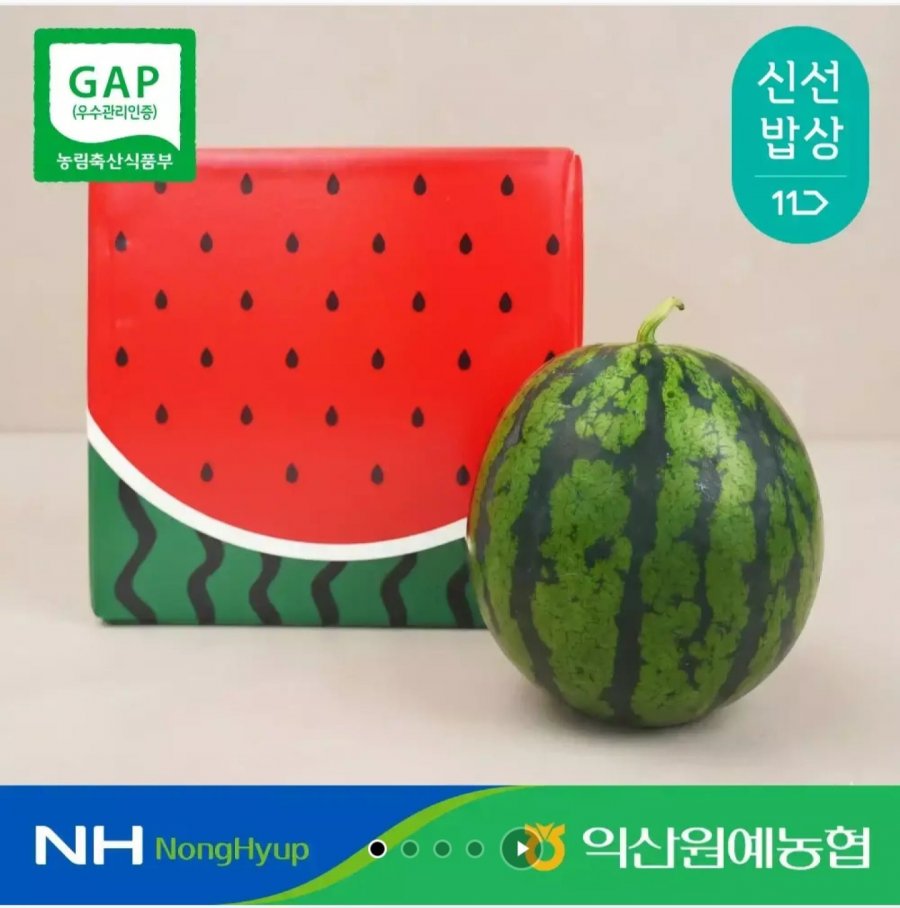 당도선별 고당도 꿀수박 8kg (22,900원/무료)