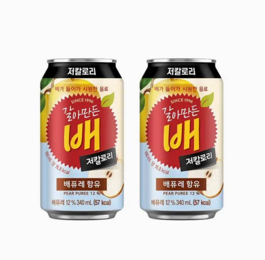 한정수량 1,000개) 갈아만든 배 저칼로리 340ml x 24개 10,270원
