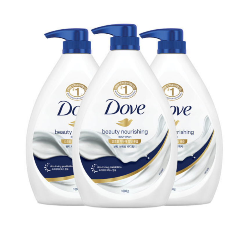 도브 바디워시 1000ml 3개 15,900원