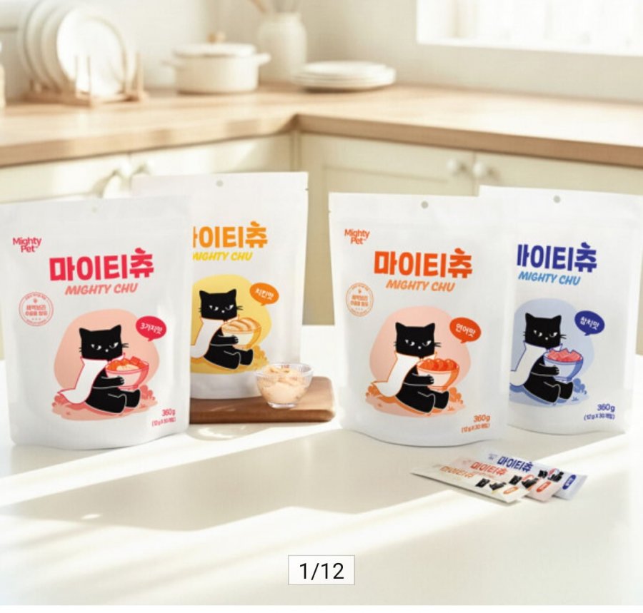 짜먹는 고양이 츄르 간식 마이티츄 30EA 2+1(총 90EA) (10,620원/무료)