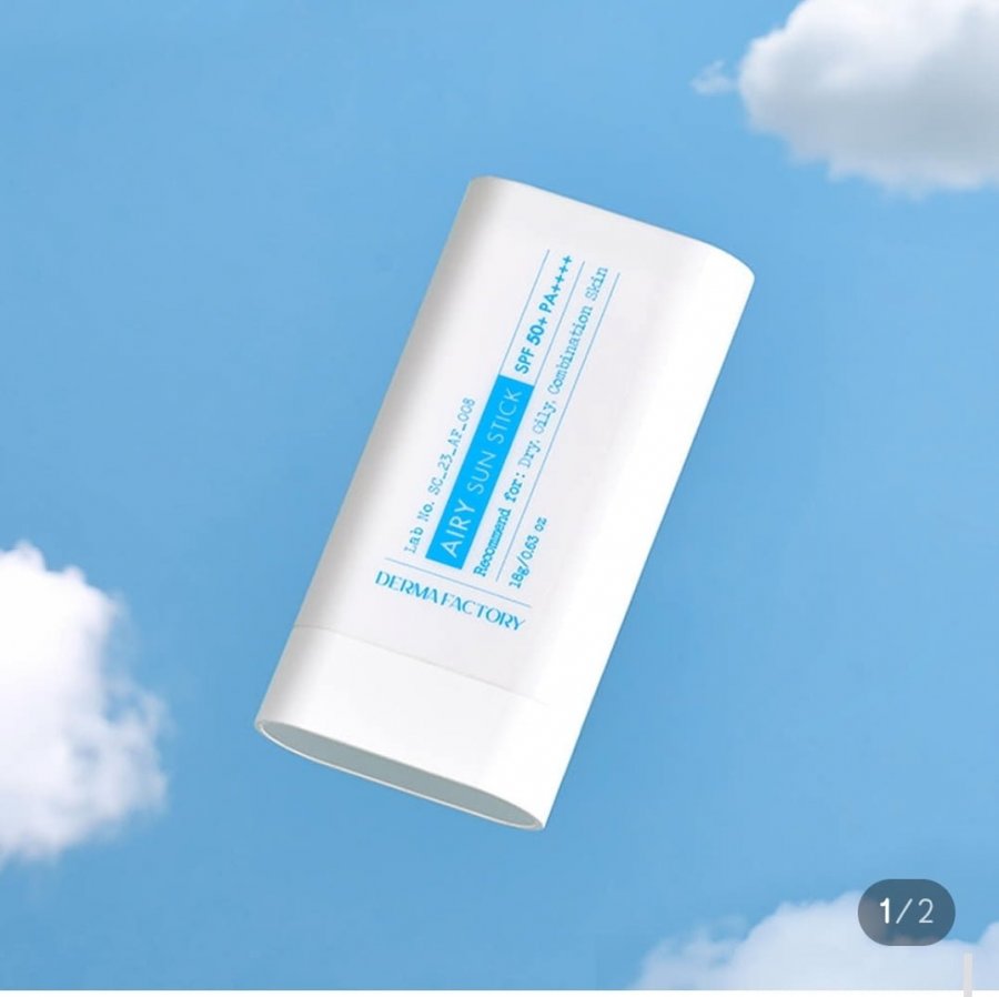 더마팩토리 에어리 선스틱 18g SPF50+, PA++ (100원/3,000원)