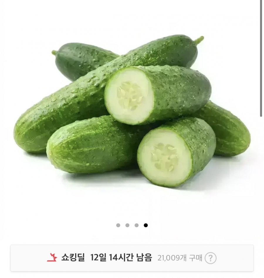 국내산 백다다기오이 3kg 14-16개 (6,400원/무료)