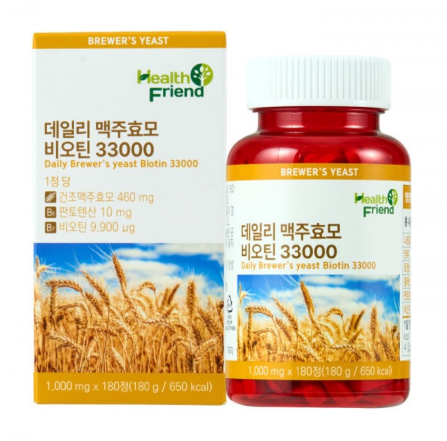 맥주효모 비오틴 33000 6개월분 (12,900원/무료)