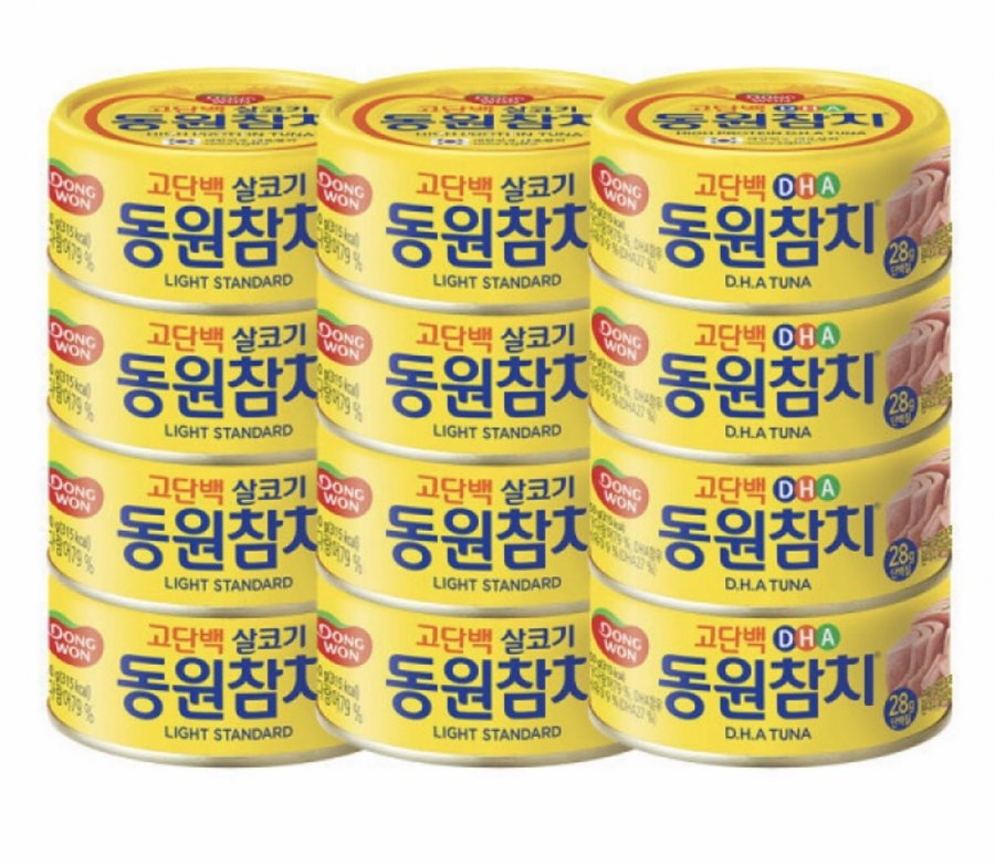 동원 라이트스탠다드 150G 8캔 + DHA 150G 4캔 (21,840원/무료)