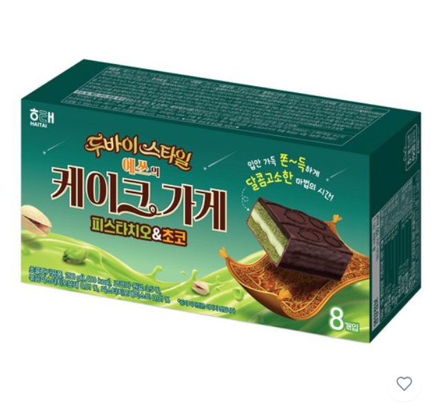 오예스 두바이 피스타치오 & 초코 280g 2개