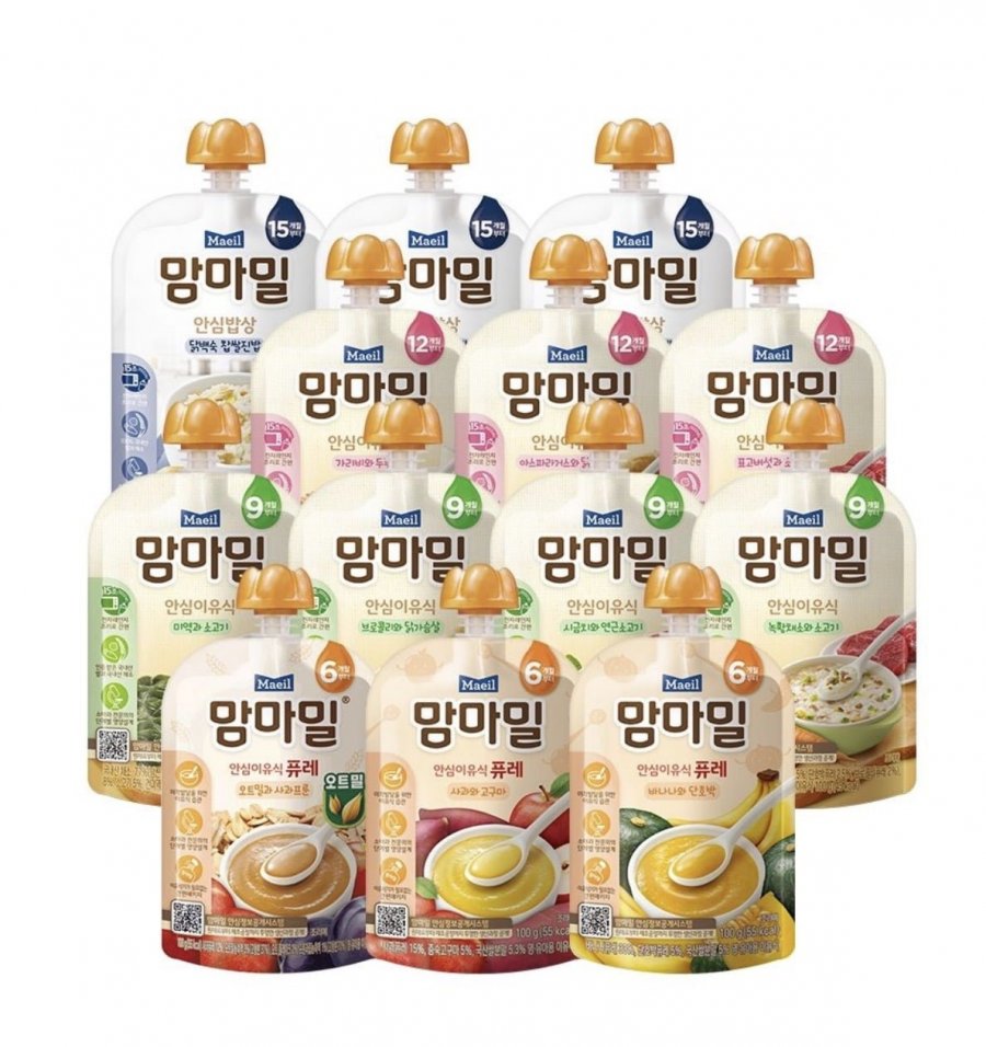 매일유업 맘마밀 안심밥상&이유식 20팩 (27,980원~/무료)