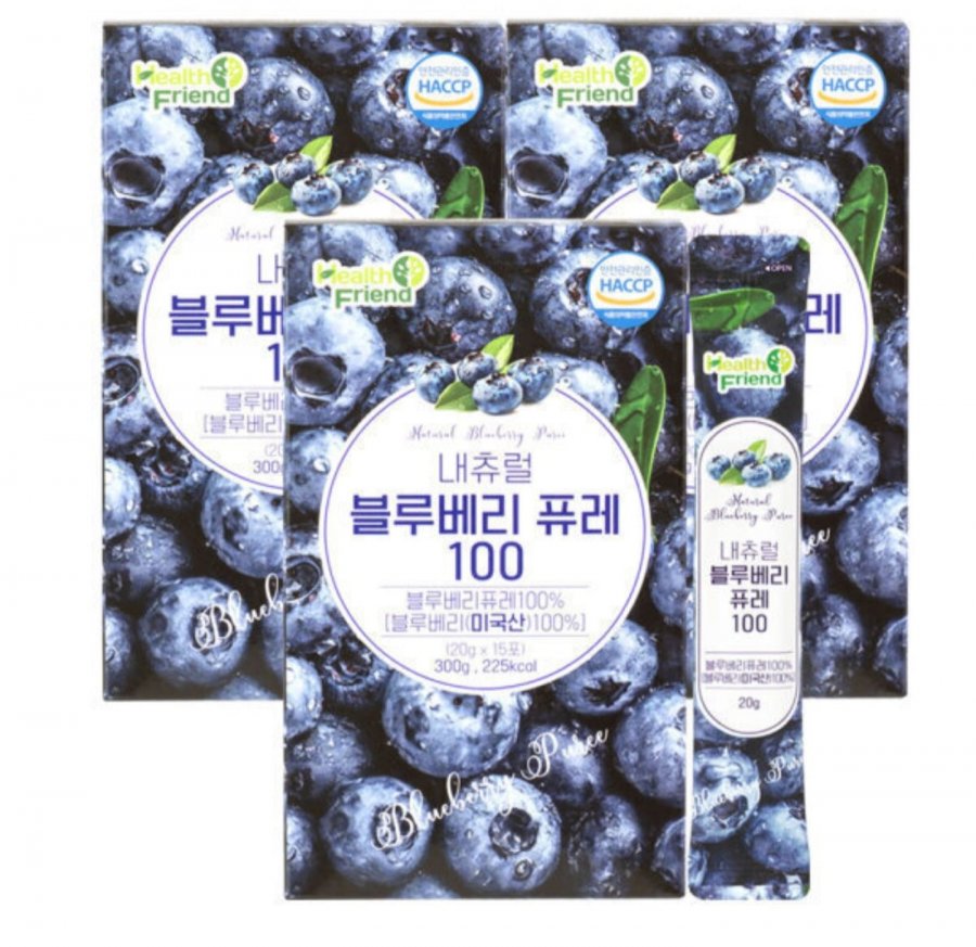내츄럴 블루베리퓨레 100 15포 x 3개 (18,900원/무료)
