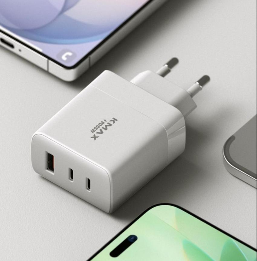 케이맥스 65W 3포트 C타입 초고속 충전기 화이트 10,800원