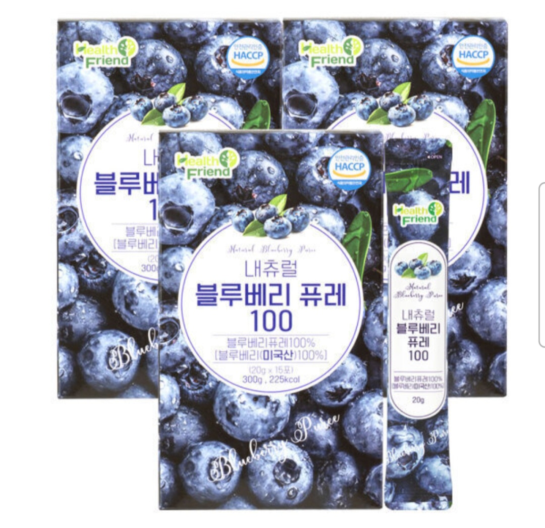 내츄럴 블루베리퓨레 100 15포 x 3박스 총 45포 (18,900원/무료)