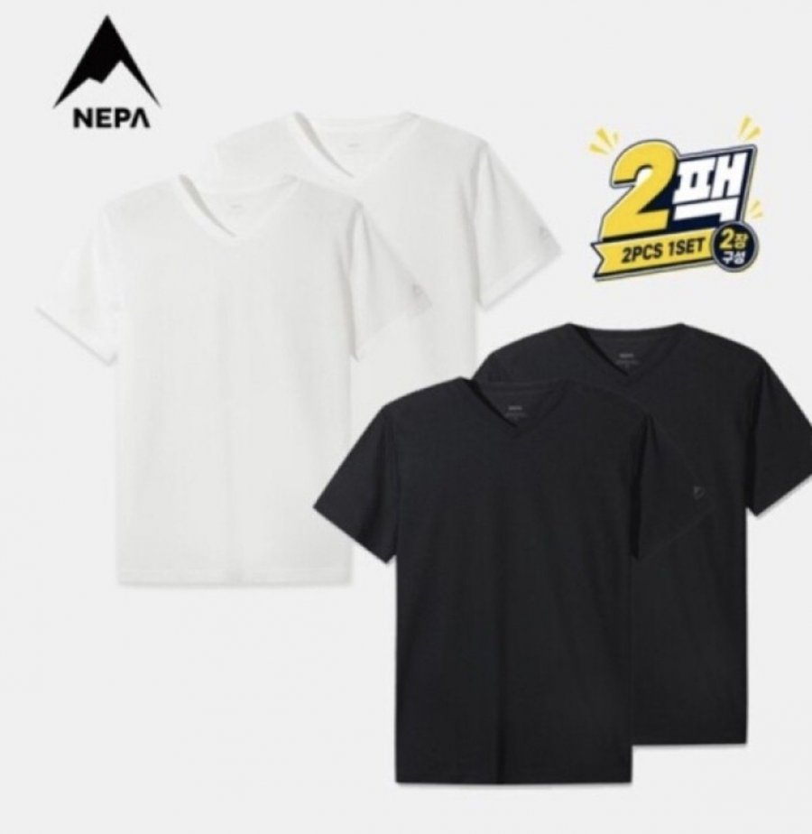 네파 공용 기능성 냉감 1+1 반팔 투팩 아이스 쿨티셔츠 (21,440원/3,000원)