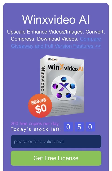 Winxvideo AI 일시 무료