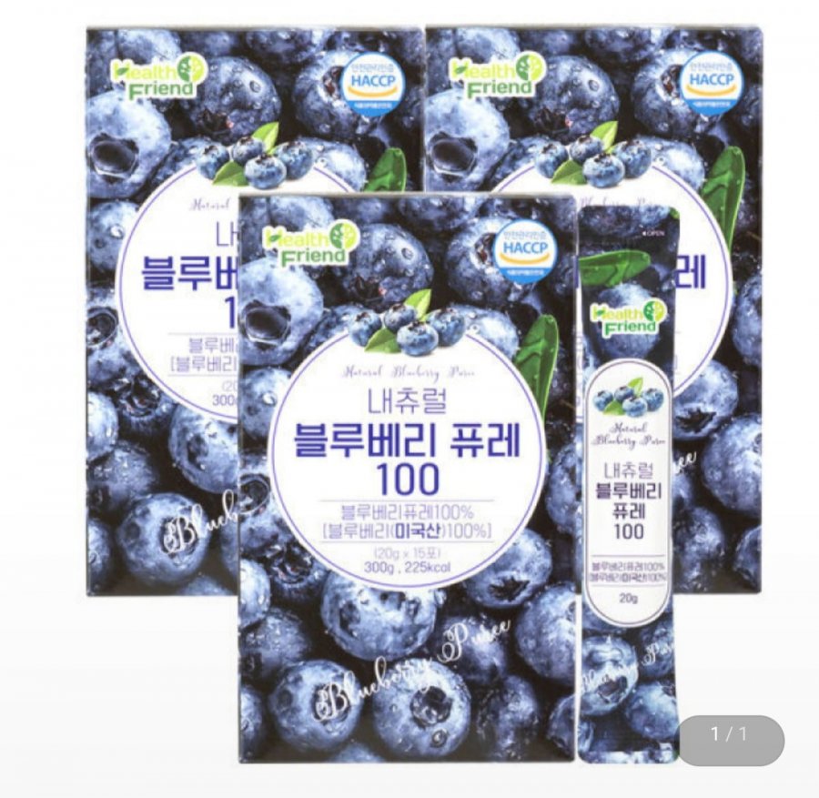 내츄럴 블루베리퓨레 100 15포 x 3개 (18,900원/무료)