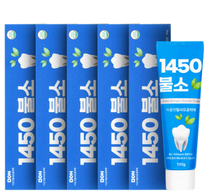 1450 불소 치약 100g 5개