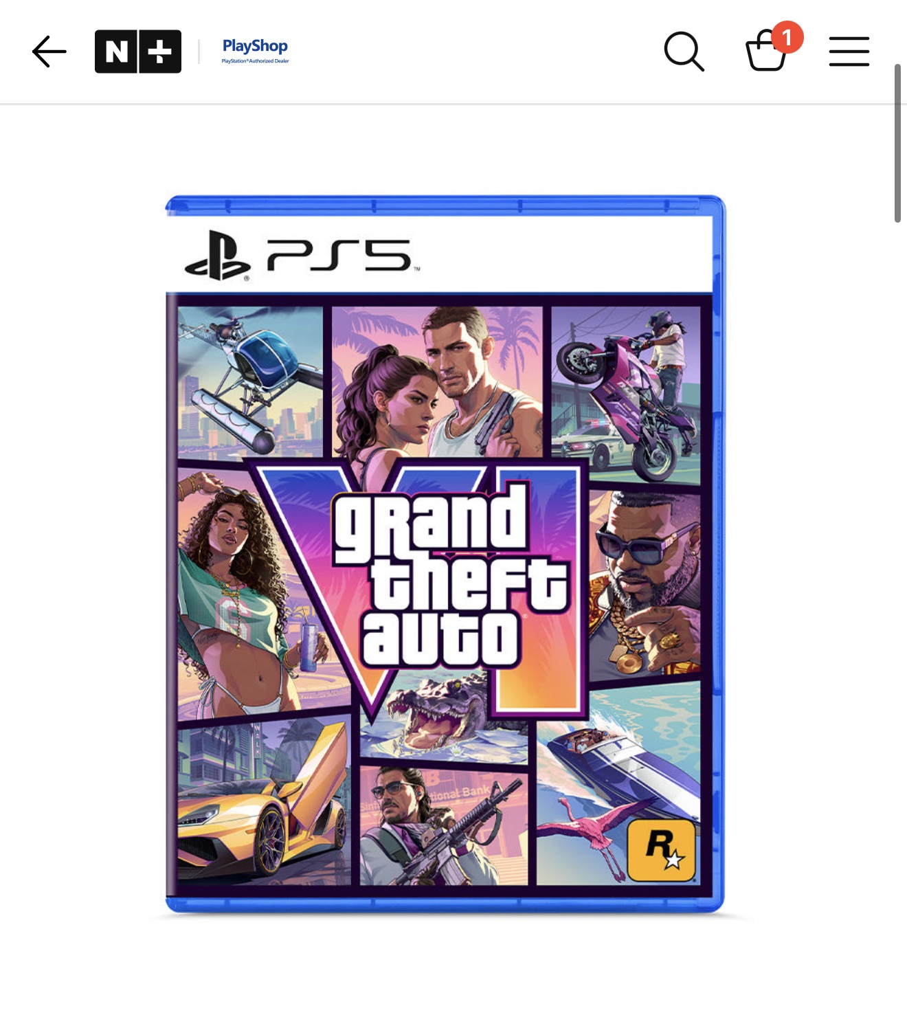 GTA6 Grand Theft Auto VI 한글판 사전예약 (PS5/XBOX)