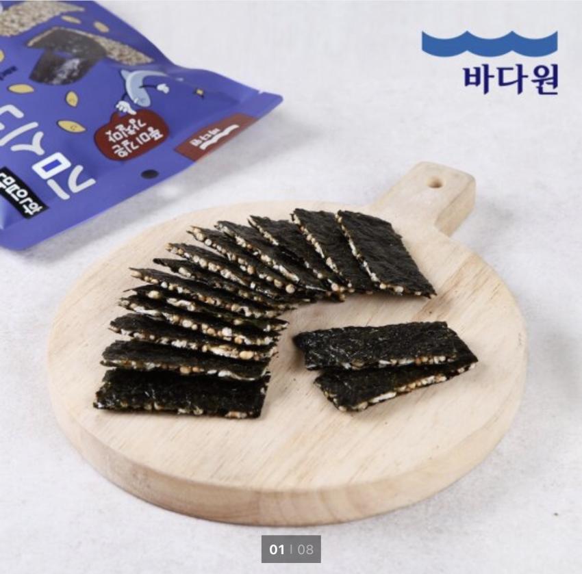 바다원 멸치 김스낵 10봉 술안주 ₩7,430