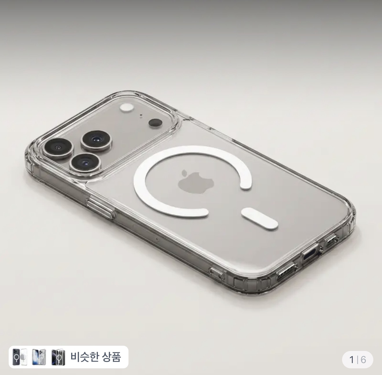 신지모루 M-에어클로 클리어 케이스 갤럭시·아이폰용